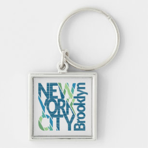 Typografie Brooklyns New York Schlüsselanhänger