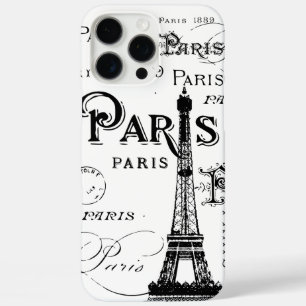 Typografie Calligrafie Paris Frankreich Eiffelturm iPhone 16 Pro Max Hülle