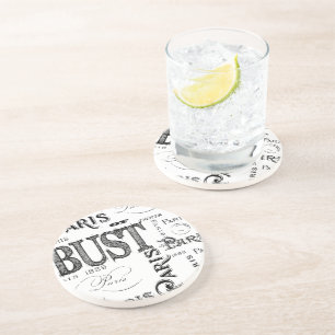 Typografie Calligrafie Paris Frankreich Eiffelturm Untersetzer