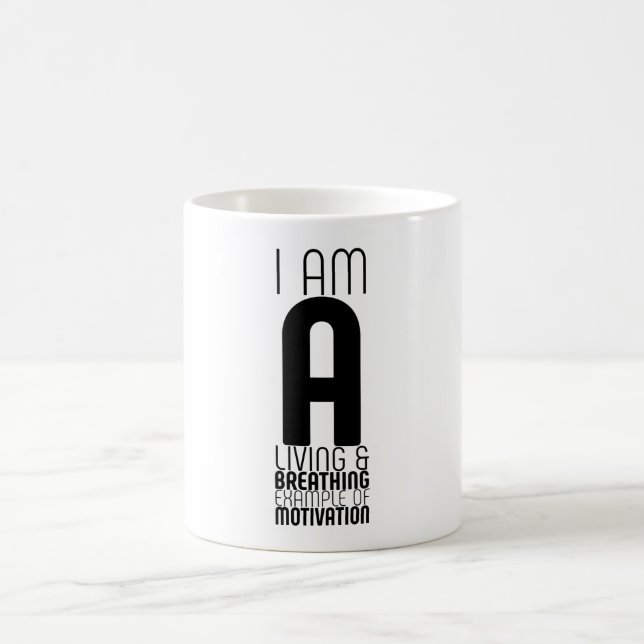 Typografie Coffee Tasse (Mittel)