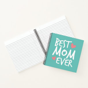 Typografie der besten Mama je Muttertag Notebook Notizbuch