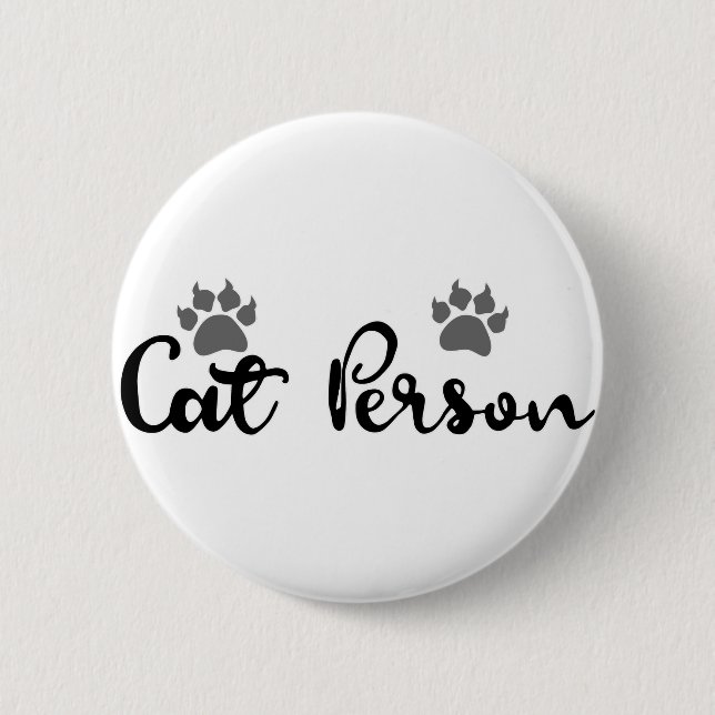 Typografie der Katze Button (Vorderseite)