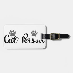Typografie der Katze Gepäckanhänger