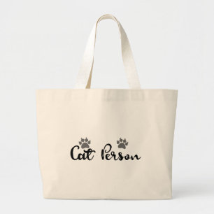 Typografie der Katze Jumbo Stoffbeutel