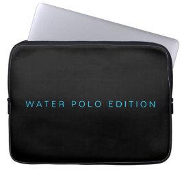 Typografie der modernen Water Polo Edition Laptopschutzhülle