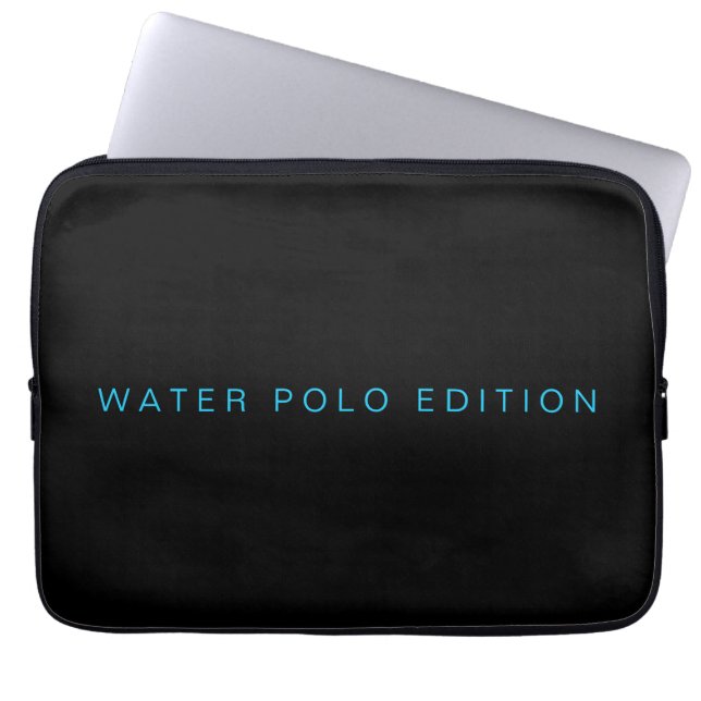Typografie der modernen Water Polo Edition Laptopschutzhülle (Vorderseite)