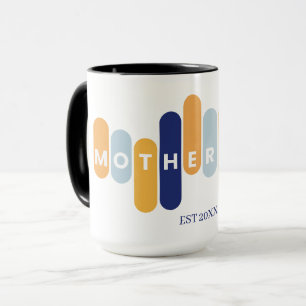 Typografie der Mutterschaft zum ersten Mal Mama Tasse