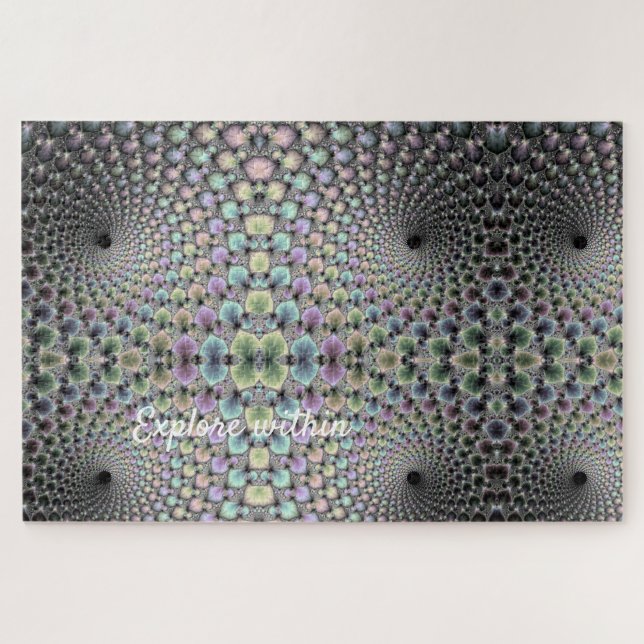 Typografie der optischen Helix-Illusion Puzzle (Horizontal)