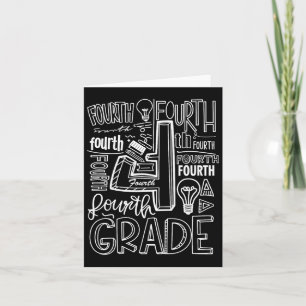 Typografie der vierten Klasse bis zur Schule 1 Karte