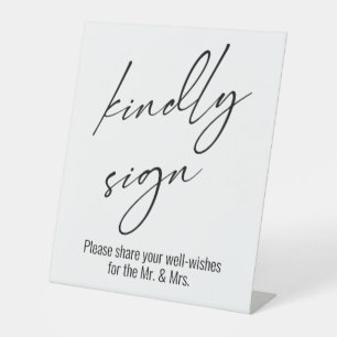 Typografie der zeitgenössischen Handschrift "Kindl Sockelschild