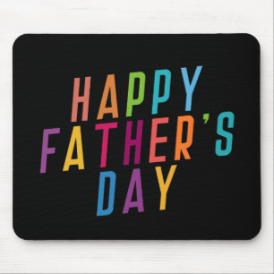 Typografie des einfachen glücklichen Vaters Maus Mousepad