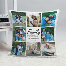 Typografie des Familienziels Modernes Foto-Gitter