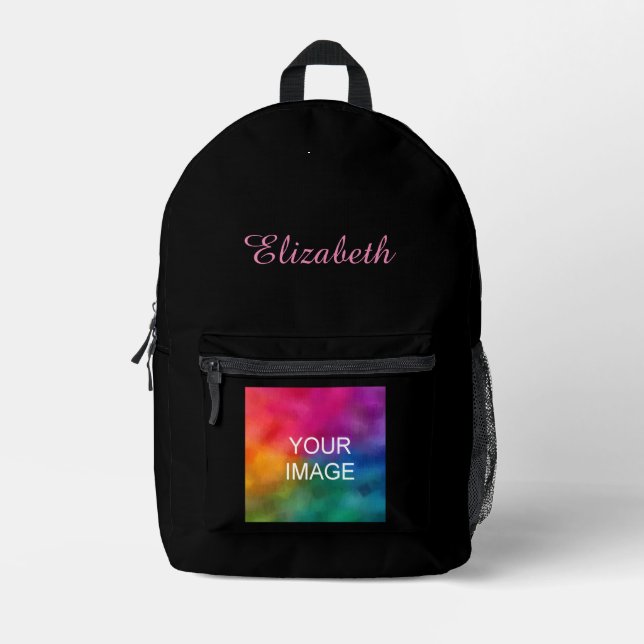 Typografie des Individuellen Namens Eleganter Vorl Bedruckter Rucksack (Vorderseite)