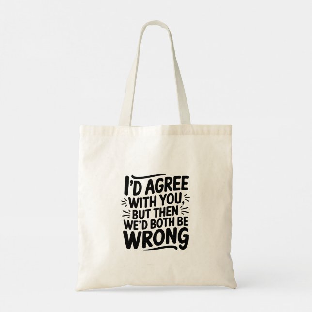Typografie-Design Motivierend Tragetasche (Rückseite)