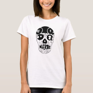 Typografie Dia de Los Muertos Schädel-Shirt T-Shirt