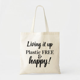 Typografie, die frei es herauf Plastik und Tragetasche