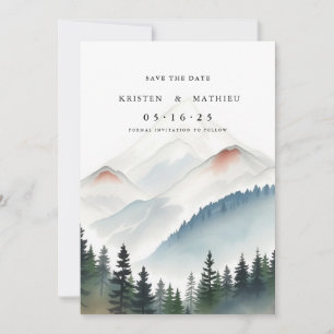 Typografie Digital Mountain Save The Date