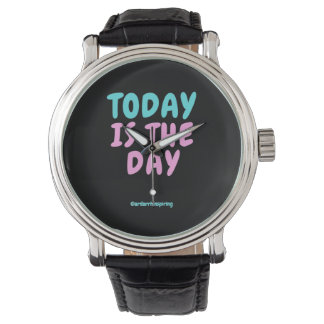 Typografie Expressive Modebekleidung Armbanduhr