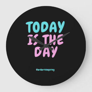 Typografie Expressive Modebekleidung Große Wanduhr