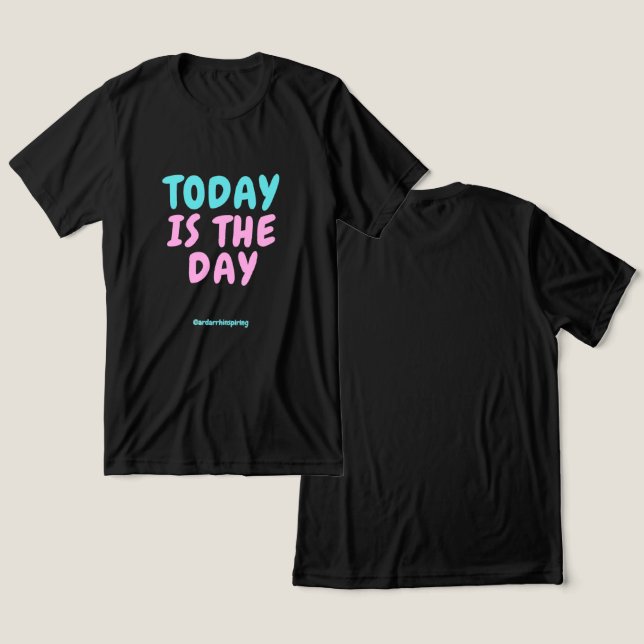 Typografie Expressive Modebekleidung Tri-Blend Shirt (Design vorne & hinten)