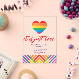 Typografie, Farbe und Klarheit  Acryleinladungen