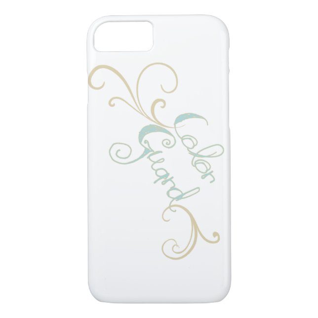 Typografie-Farbschutz mit Wirbel Case-Mate iPhone Hülle (Rückseite)