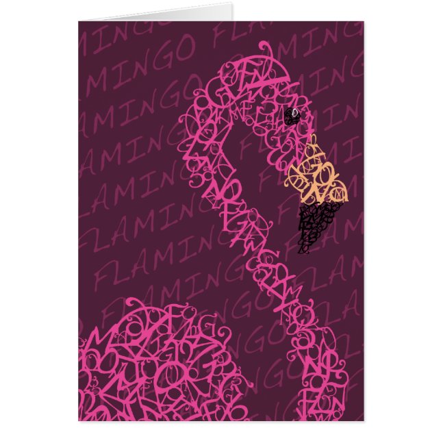 Typografie-Flamingo (Vorne)