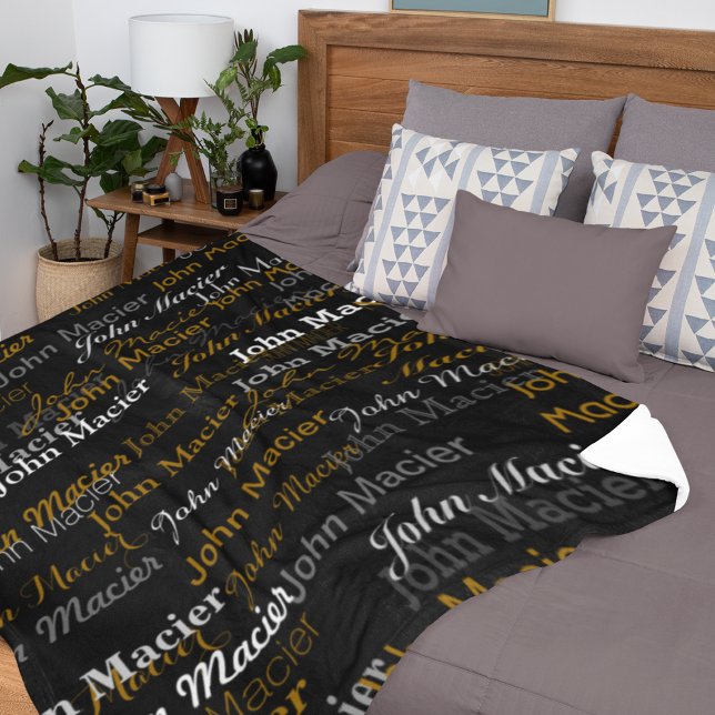 Typografie Fleecedecke (Von Creator hochgeladen)