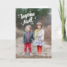 Typografie Foto de voeux de Noël Feiertagskarte
