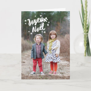 Typografie Foto de voeux de Noël Feiertagskarte