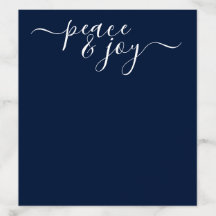 Typografie Frieden und Freude Moderne Weihnachten