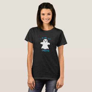 Typografie Funny Ghosted Halloween T - Shirt Desig