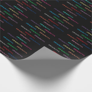 Typografie Geschenkpapier