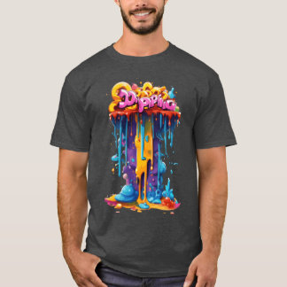 Typografie Graffiti Kunst Mädchen T-Shirt