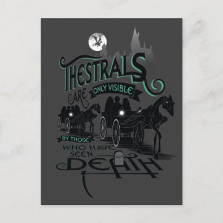 Typografie-Grafik Harry Potters | Thestrals Postkarte