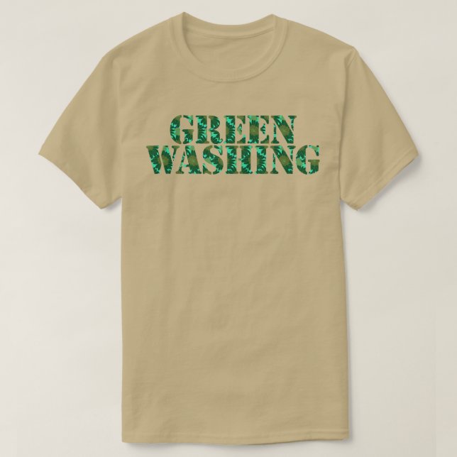 Typografie Greenwaschen T-Shirt (Design vorne)