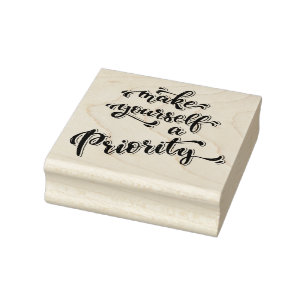 Typografie Gummistempel