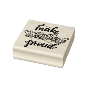 Typografie Gummistempel