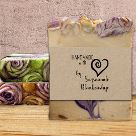 Typografie Handmade Individuelle Name Fett Curly H Gummistempel