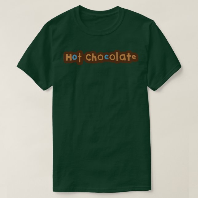 Typografie - heiße Schokolade T-Shirt (Design vorne)