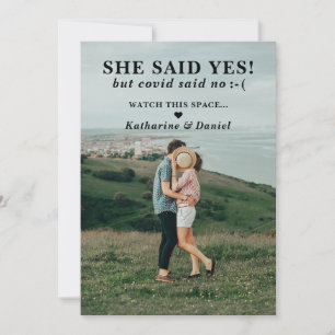 Typografie Hochzeitspause Save the Date