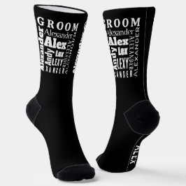 Typografie - Ihr Name oder Ihre Kostprobe Socken