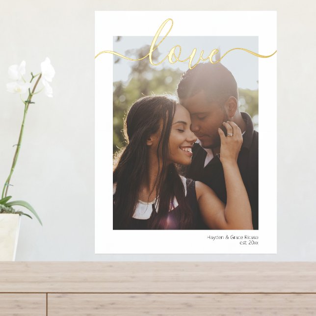 Typografie Ihrer Personalisierten Liebe in Foto un Foliendrucke (In Situ (Eingangstisch))