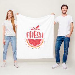 Typografie Illustration Logo Kunstwerk Fleecedecke