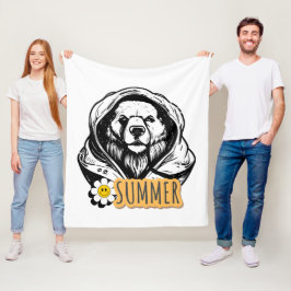 Typografie Illustration Logo Kunstwerk Fleecedecke