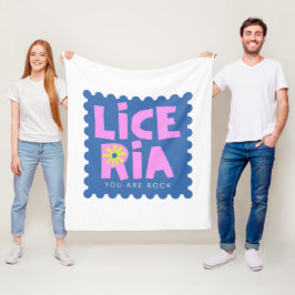 Typografie-Illustration-Logo-Kunstwerk Fleecedecke