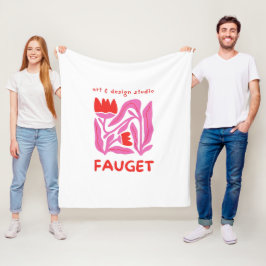 Typografie Illustration Logo Kunstwerk Fleecedecke