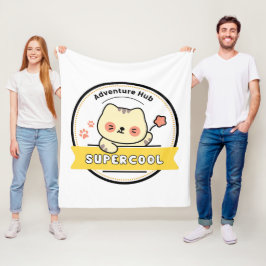 Typografie Illustration Logo Kunstwerk Fleecedecke