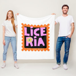 Typografie Illustration Logo Kunstwerk Fleecedecke