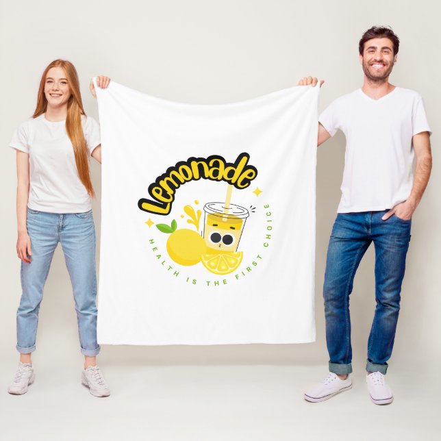 Typografie Illustration Logo Kunstwerk Fleecedecke (Beispiel)